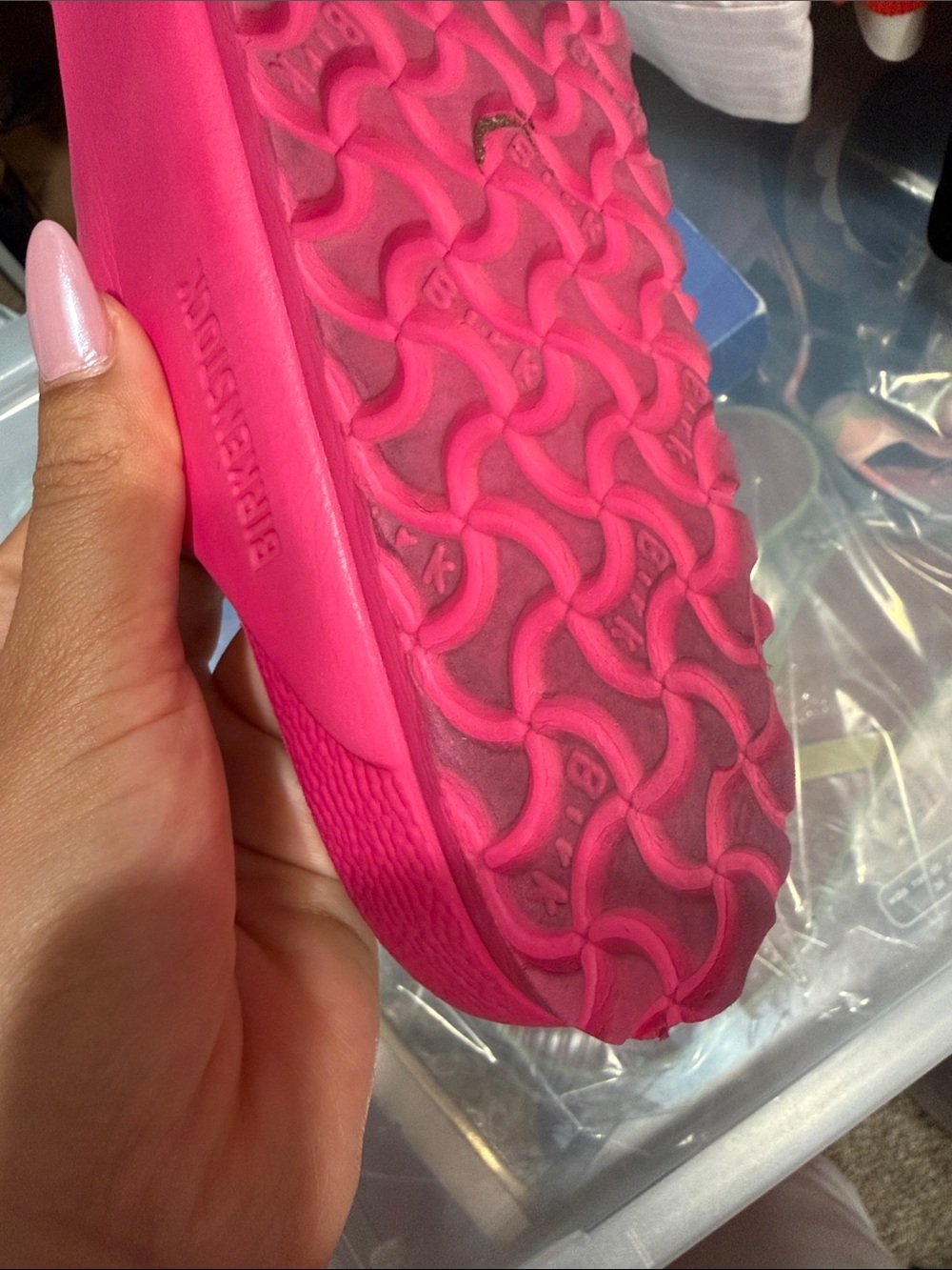 Birkenstock Pink Double-Buckle EVA Slide Sandals - Picture 5 of 6